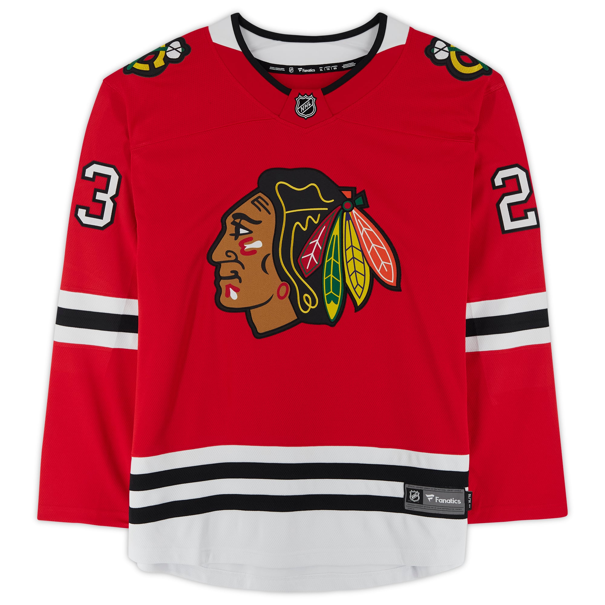 Maillot autographié de Philipp Kurashev des Blackhawks de Chicago (Fanatics Breakaway)