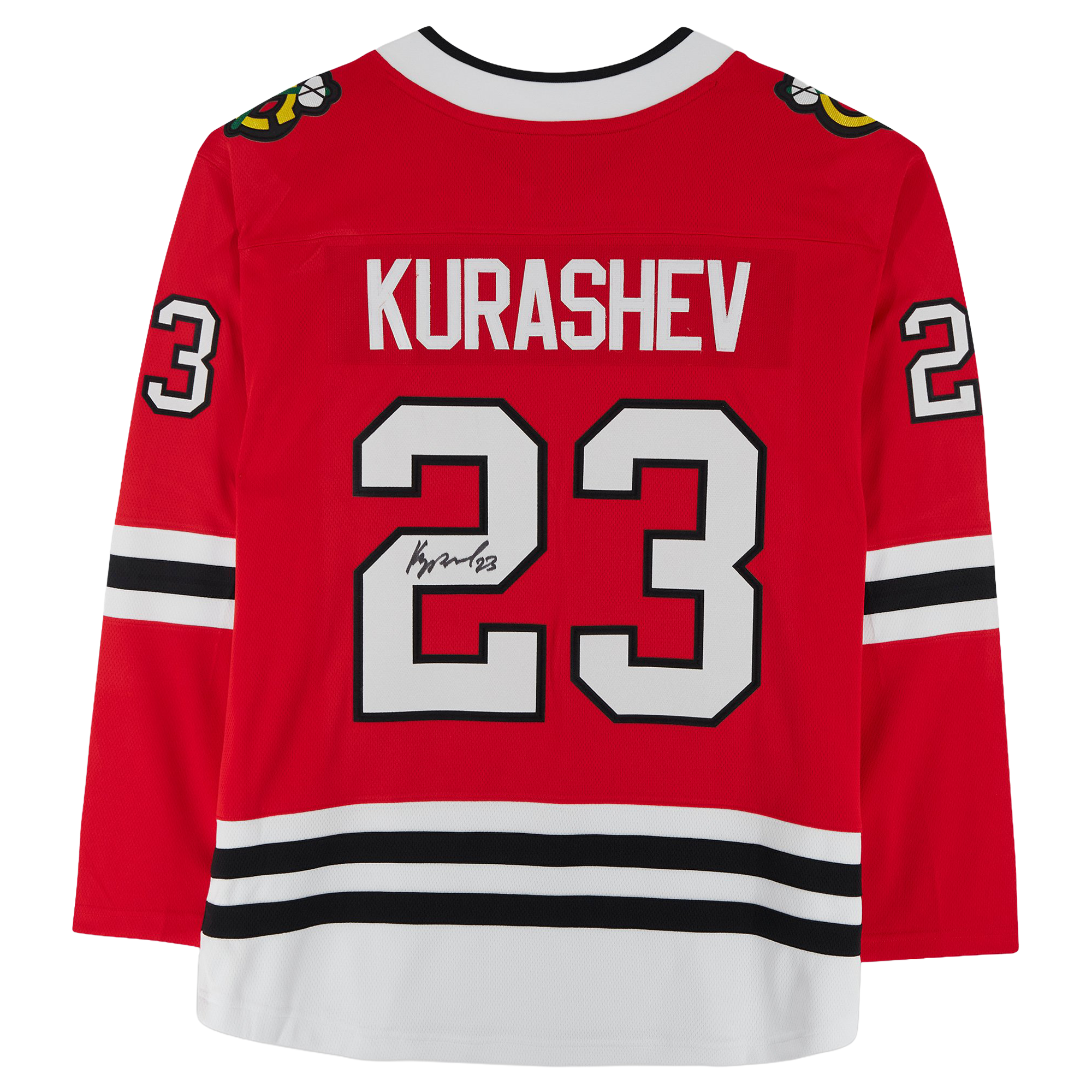 Philipp Kurashev Chicago Blackhawks Autographed Fanatics Breakaway Jersey