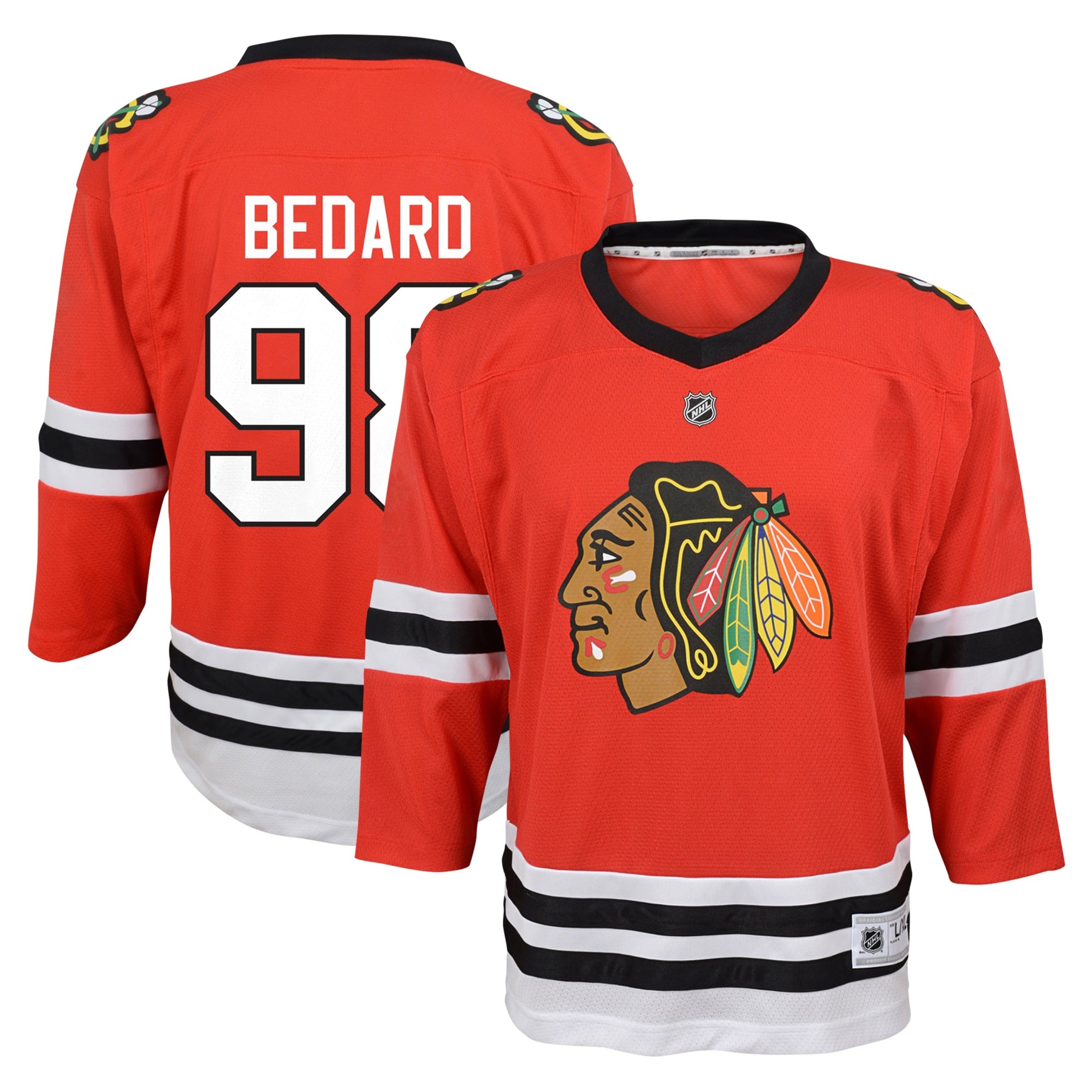 Preschool Connor Bedard Red Chicago Blackhawks Home Replica Player Jersey