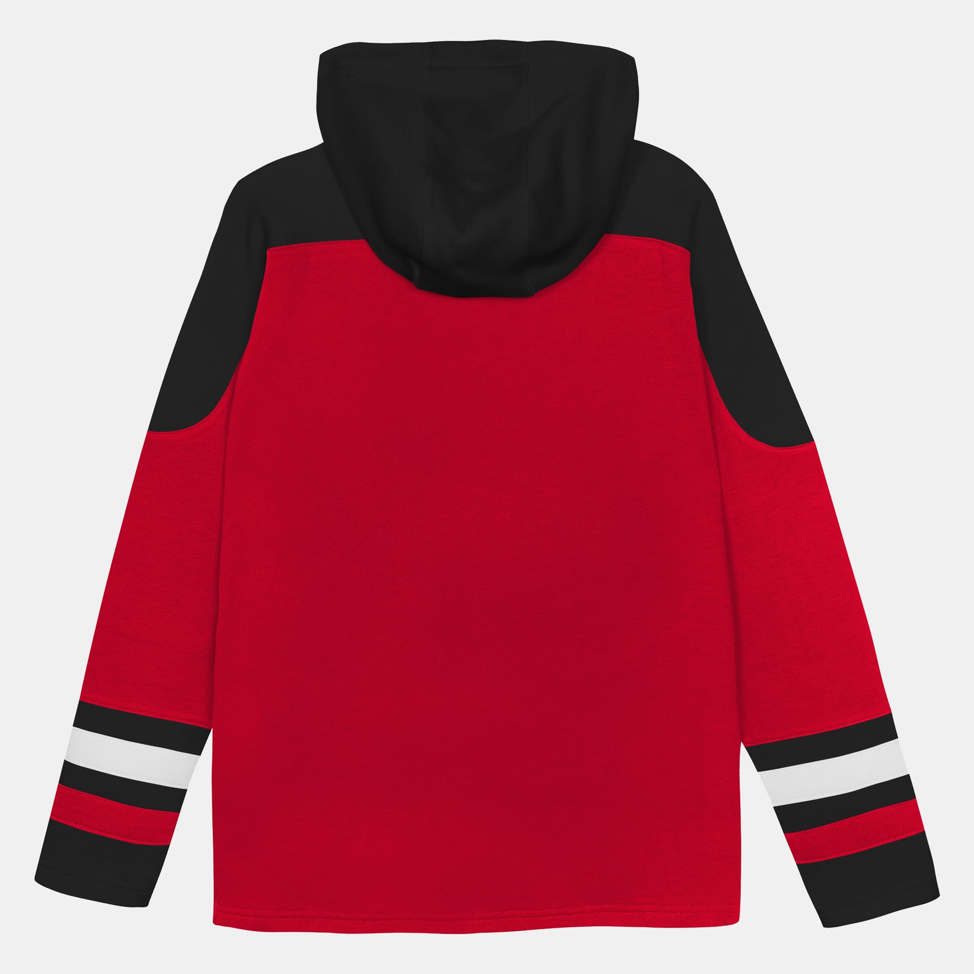 Sweat à capuche raglan col en V rouge Chicago Blackhawks pour enfants d'âge préscolaire Outerstuff