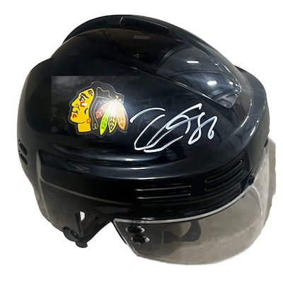 chicago blackhawks motorcycle helmet Custom Painted Mask: Tribute Goalie Mask Collector Decorated with NHL team logos and colors Chicago Blackhawks Franklin GFM 1500