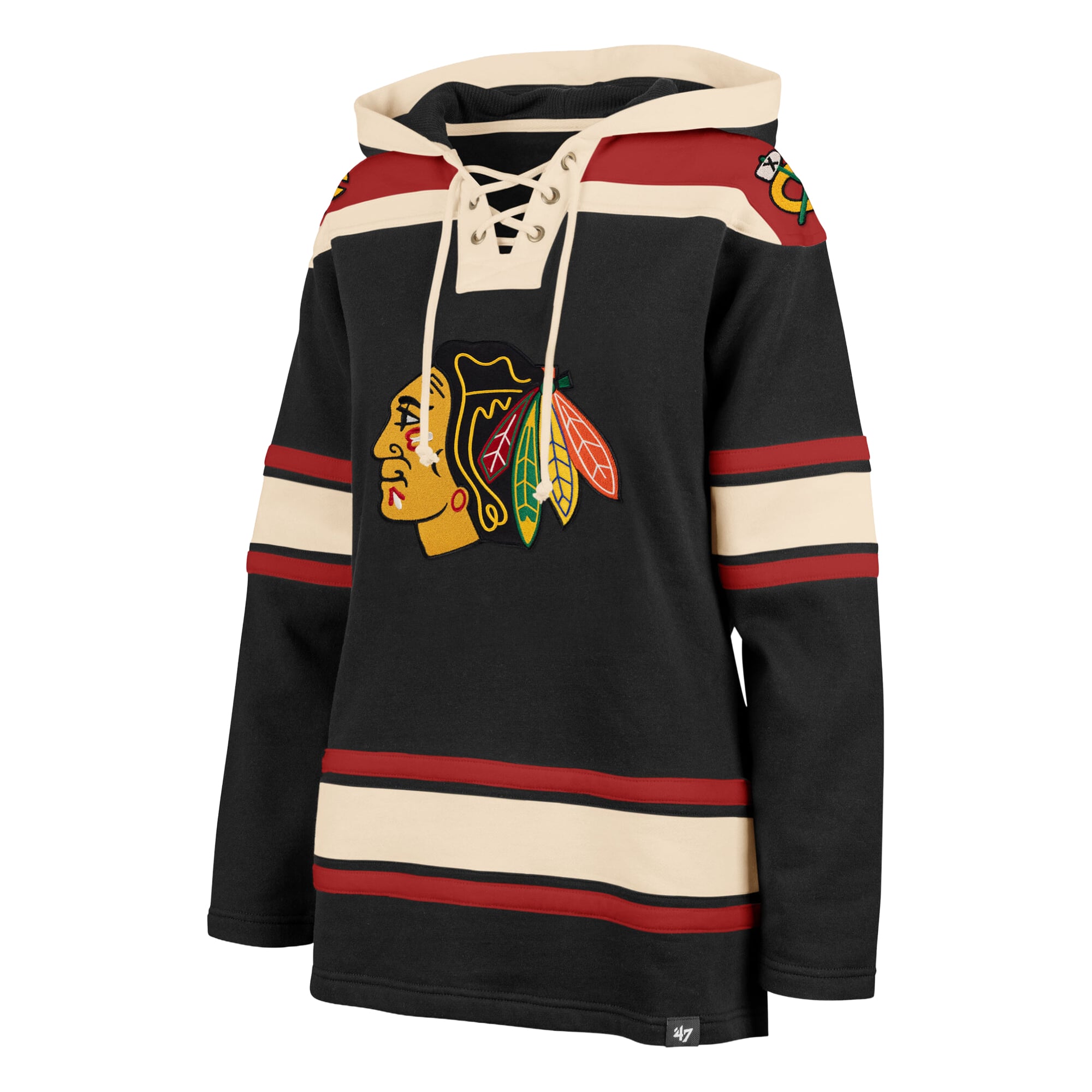 Sweat à capuche lacets Superior Lacer noir '47 pour femme
