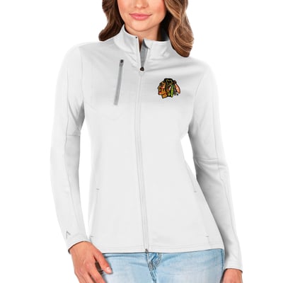 Chicago Blackhawks Antigua Women's Generation Full-Zip Jacket - White