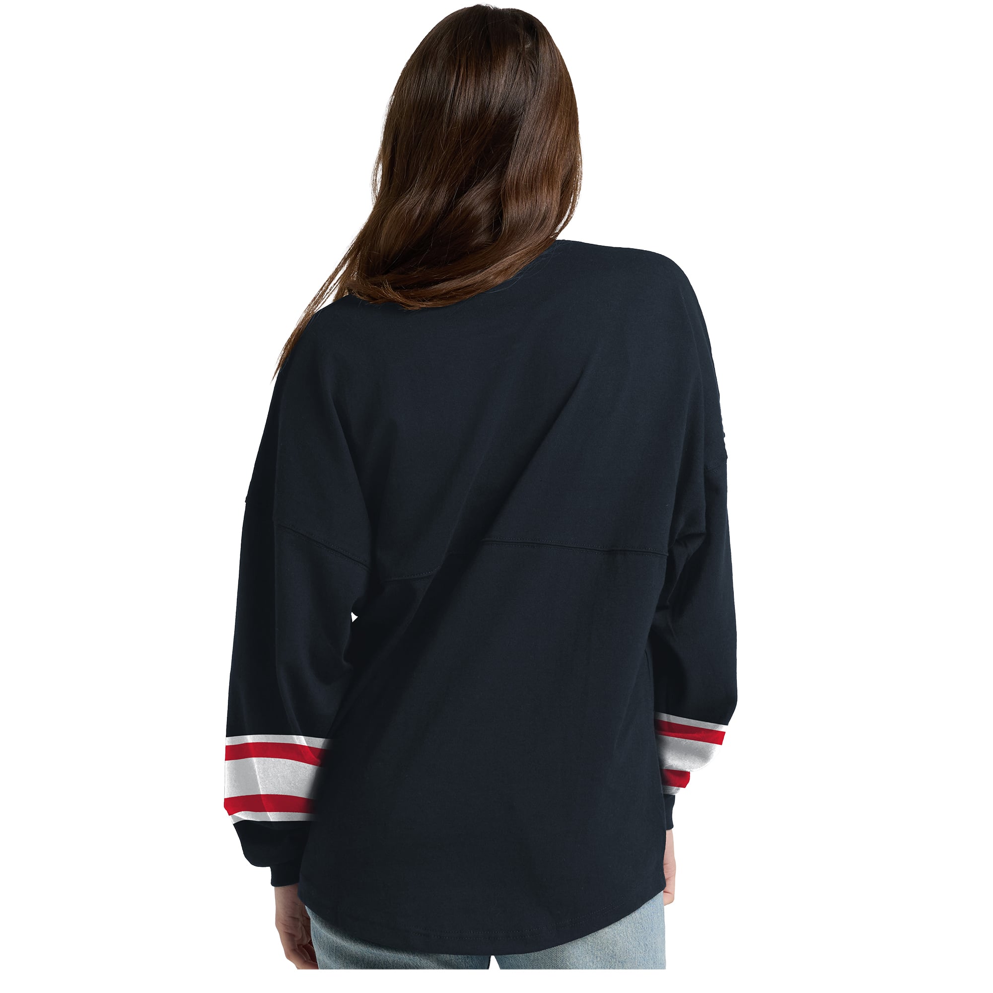 T-shirt à manches longues épais Fanatics Black Chicago Blackhawks Hockey Club Spirit Jersey pour femmes