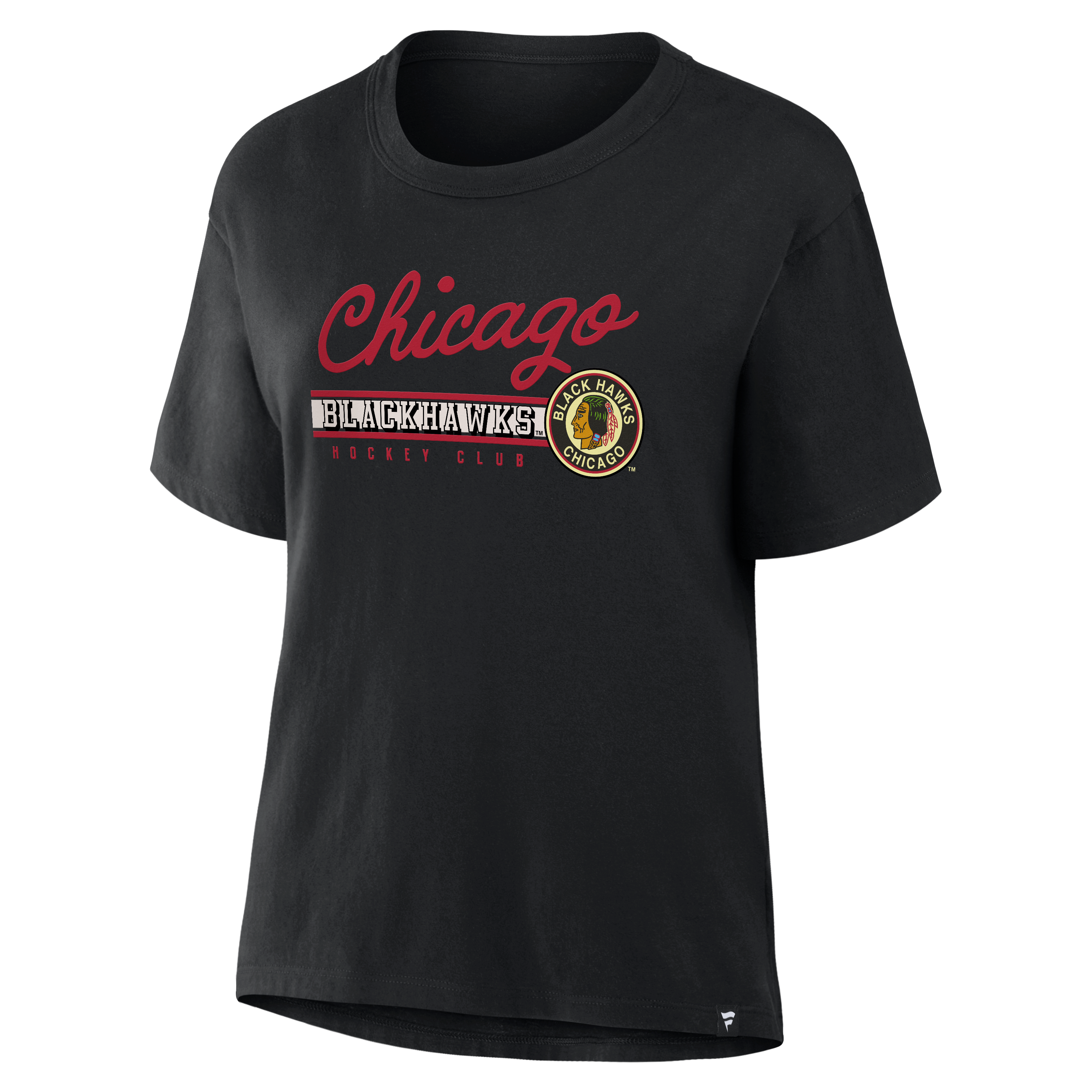 Women's Fanatics Black Chicago Blackhawks Hometown Premium Legacy T-Shirt
