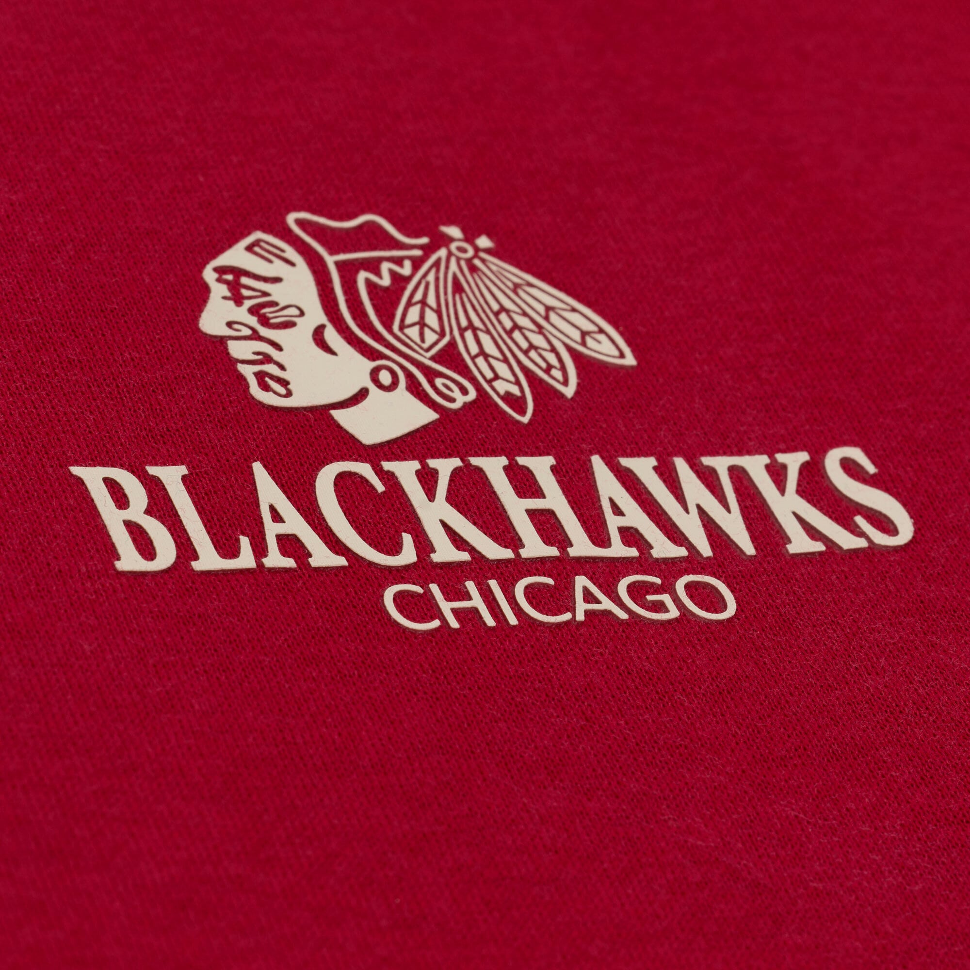 Women's Mitchell & Ness Red Chicago Blackhawks Core Essentials Sweatshirt