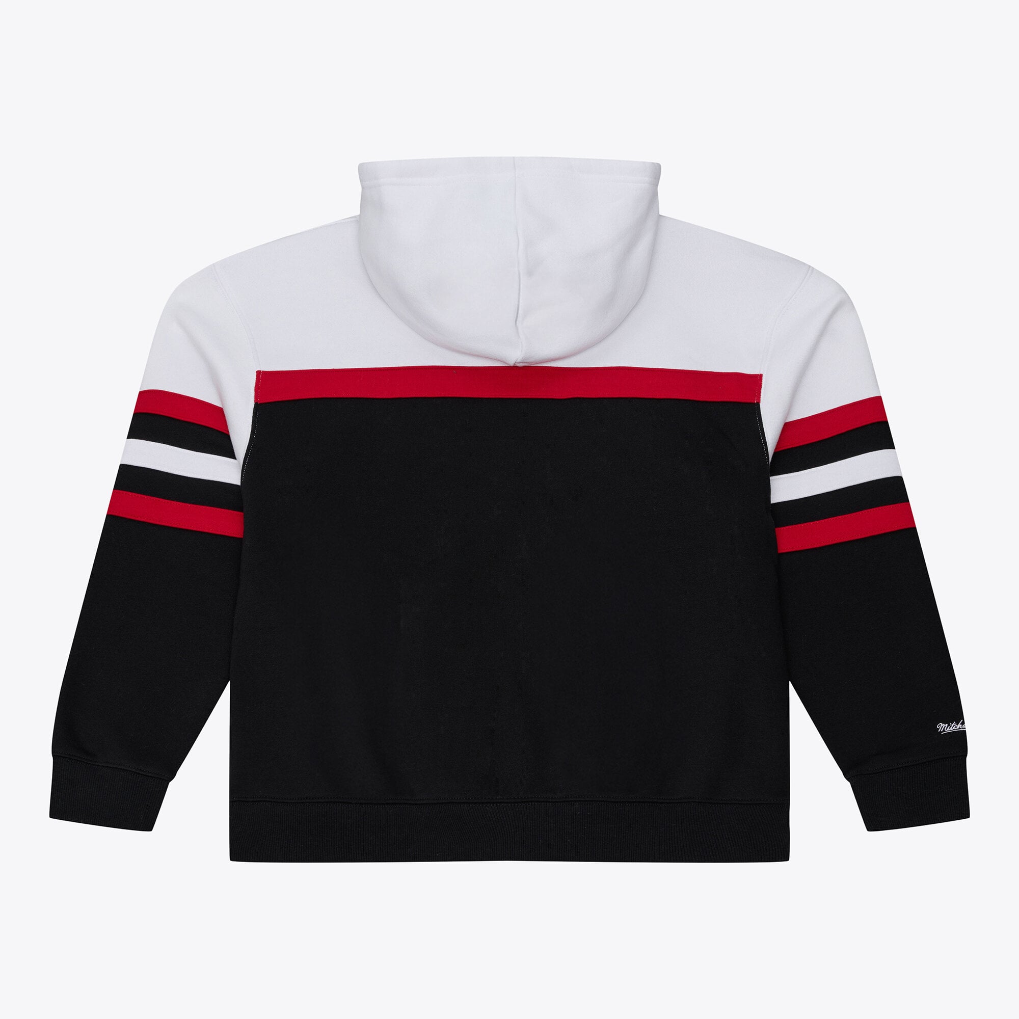 Women's Mitchell & Ness  White/Black Chicago Blackhawks Head Coach Hoodie