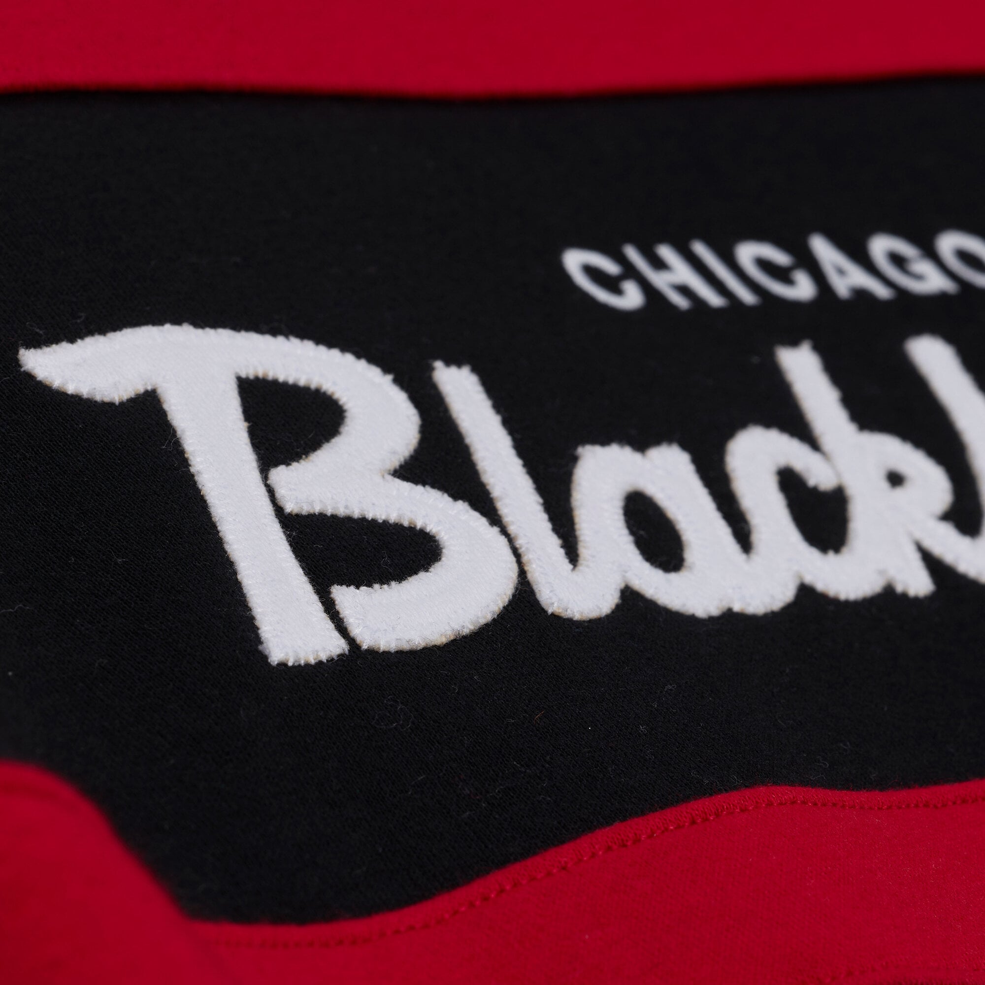 Women's Mitchell & Ness  White/Black Chicago Blackhawks Head Coach Hoodie