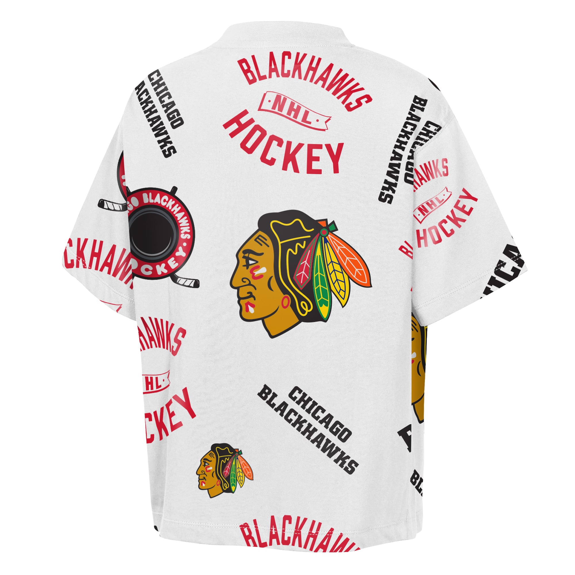 T-shirt blanc Outerstuff Youth Chicago Blackhawks Unstoppable Elevable