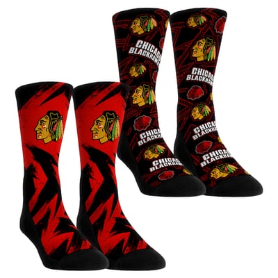  Chicago Blackhawks Rock Em Youth Game Day Two-Pack Crew Socks - Red