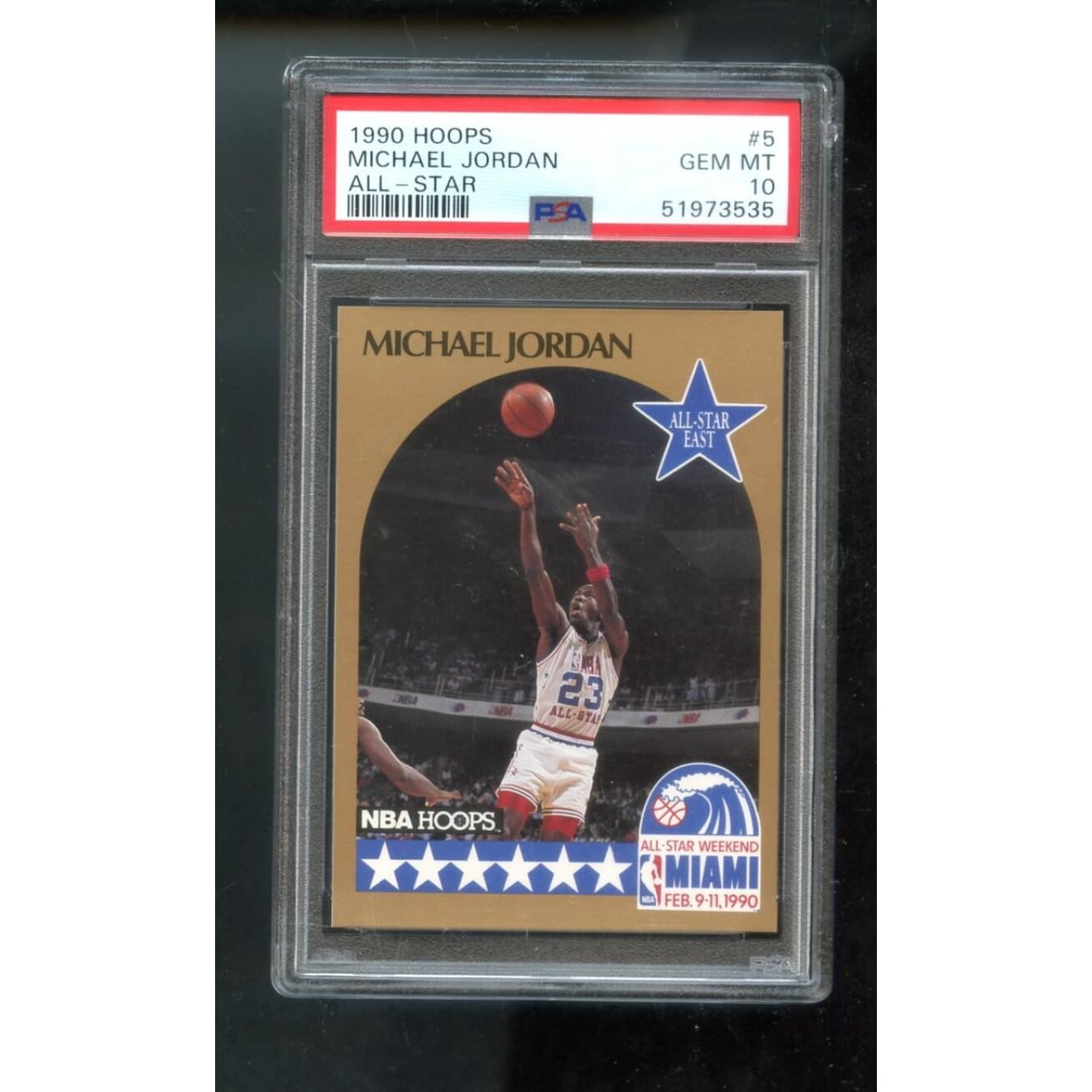 1990-91 Hoops #5 Michael Jordan PSA 10 Graded Basketball Card All 