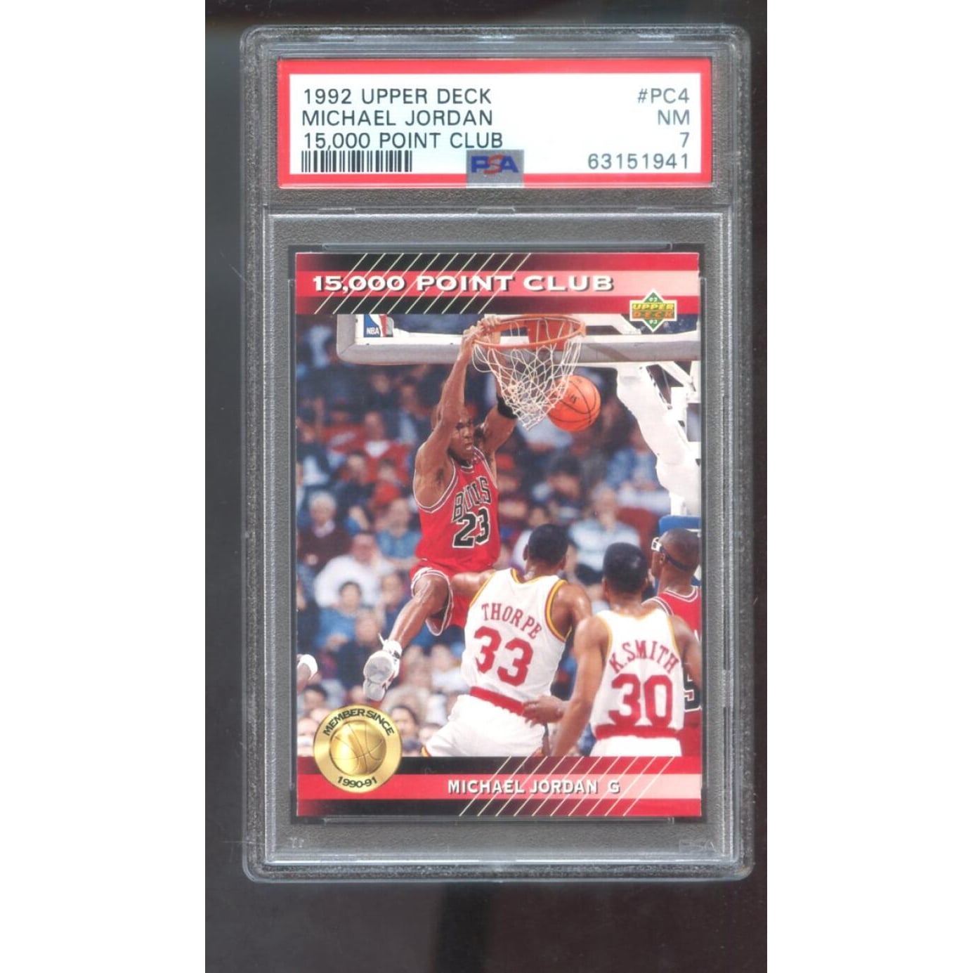 1992-93 Upper Deck 15000 Point Club #PC4 Michael Jordan PSA 7 