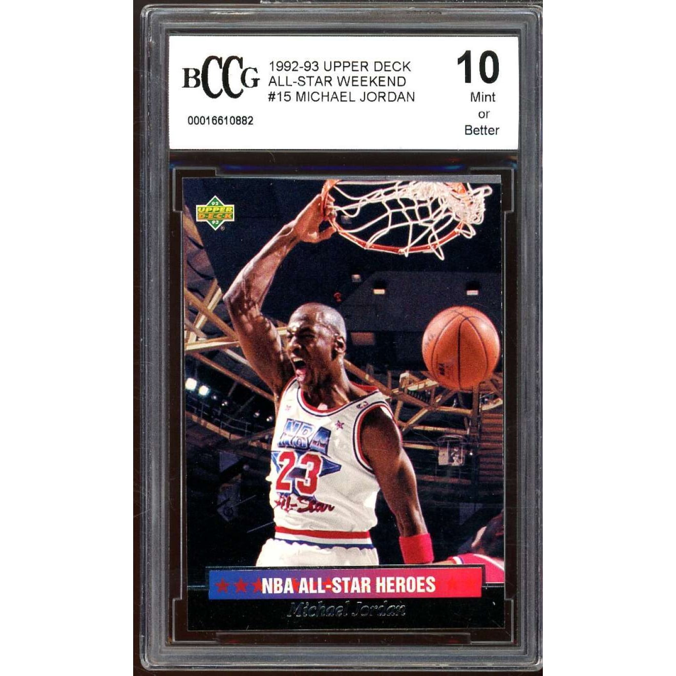 1992-93 Upper Deck All-Star Weekend #15 Michael Jordan Card BGS 