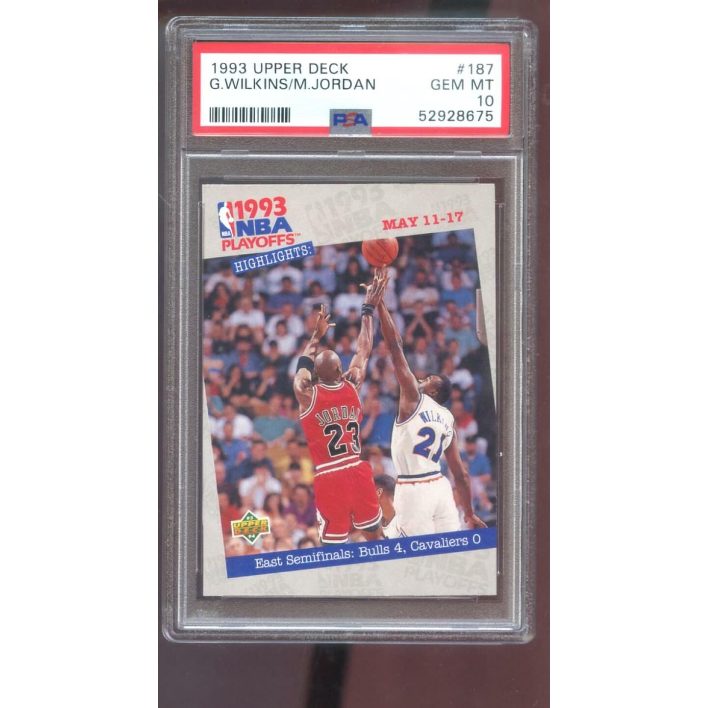 1993-94 Upper Deck #187 Michael Jordan PSA 10 Graded Card NBA 