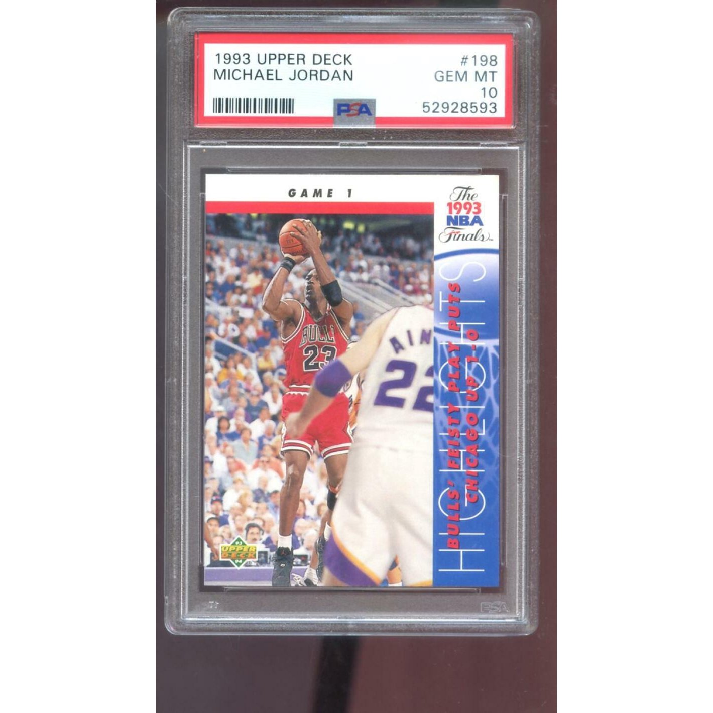 1993-94 Upper Deck #198 Michael Jordan PSA 10 Graded Card Final  display picture 1
