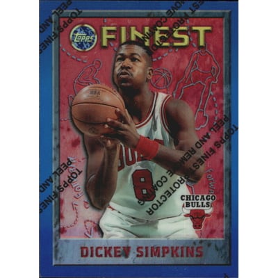 1995-96 Finest Refractors #62 Dickey Simpkins