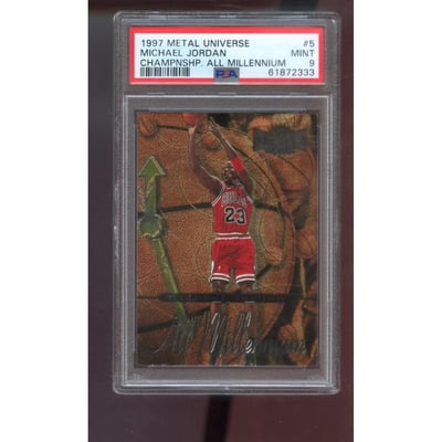 Michael Jordan 1996 Topps Chrome Card #139 (PSA Mint 9)