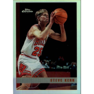 1997-98 Topps Chrome Refractors #80 Steve Kerr