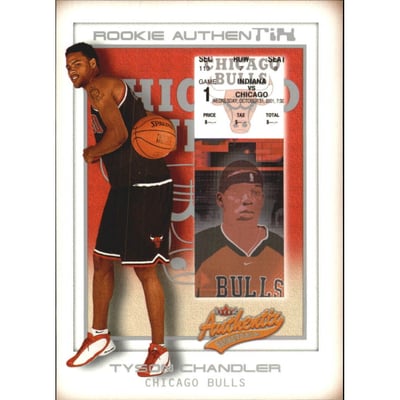 2001-02 Fleer Authentix Front Row Parallel #132 Tyson Chandler
