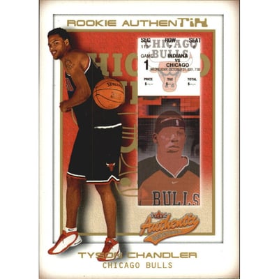 2001-02 Fleer Authentix Second Row Parallel #132 Tyson Chandler