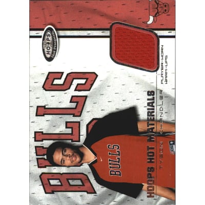 2001-02 Hoops Hot Prospects Hot Materials #30 Tyson Chandler