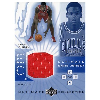 2001-02 Ultimate Collection Jerseys #EC Eddy Curry