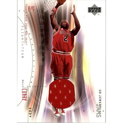 2001-02 Upper Deck Flight Team UD Jersey Jams #ECJ Eddy Curry