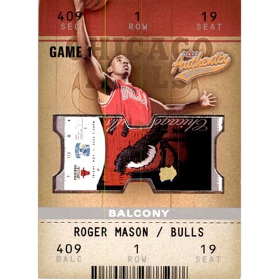 2002-03 Fleer Authentix Balcony #123 Roger Mason
