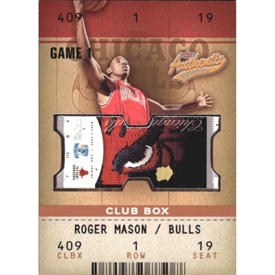 2002-03 Fleer Authentix Club #123 Roger Mason