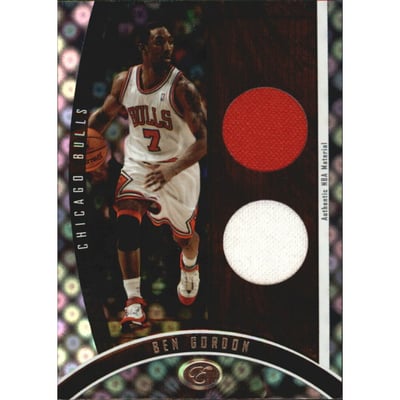 2006-07 Bowman Elevation Executive Level Relics Dual #DRBG Ben Gordon