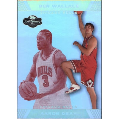 2007-08 Topps Co-Signers Silver Red Foil #100 Aaron Gray/Ben Wallace