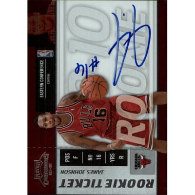 2009-10 Playoff Contenders #114 James Johnson AU RC