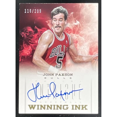 2012-13 Panini Intrigue Winning Ink #33 John Paxson Auto /299