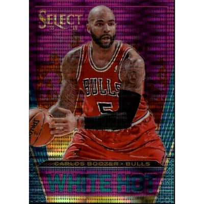 2013-14 Select White Hot Prizms Purple #22 Carlos Boozer