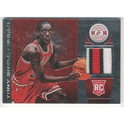 2013-14 Totally Certified Materials Red Prime #187 Tony Snell/25