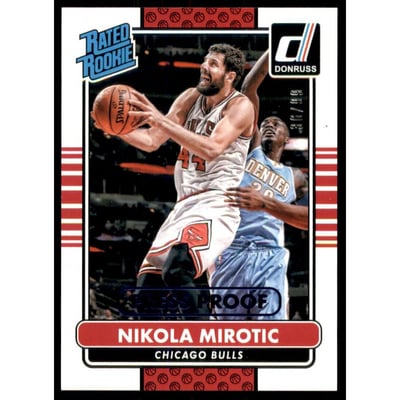 2014-15 Donruss Press Proofs Blue #219 Nikola Mirotic