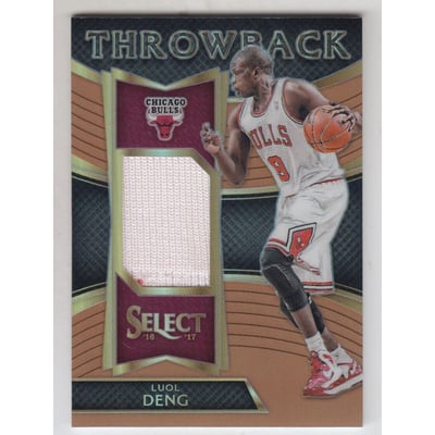 2016-17 Select Throwback Memorabilia Prizms Copper #2 Luol Deng/49