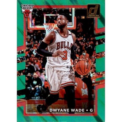 2017-18 Donruss Green Flood #25 Dwyane Wade