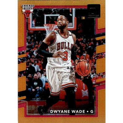 2017-18 Donruss Holo Laser Orange #25 Dwyane Wade