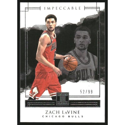 2017-18 Panini Impeccable #100 Zach LaVine
