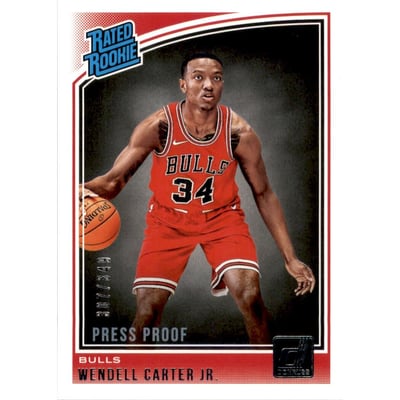 2018-19 Donruss Press Proof Silver #170 Wendell Carter Jr. RR