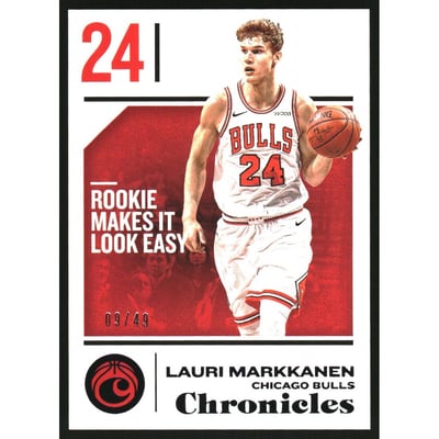 2018-19 Panini Chronicles Purple #67 Lauri Markkanen