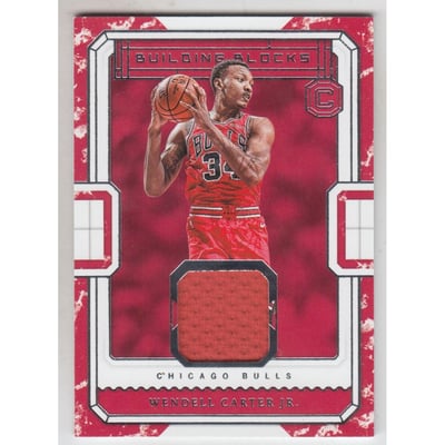 2018-19 Panini Cornerstones Building Blocks Memorabilia #28 Wendell Carter Jr.