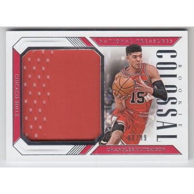 2018-19 Panini National Treasures Colossal Rookie Materials #21 Chandler Hutchison