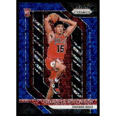 2018-19 Panini Prizm Prizms Fast Break Blue #70 Chandler Hutchison