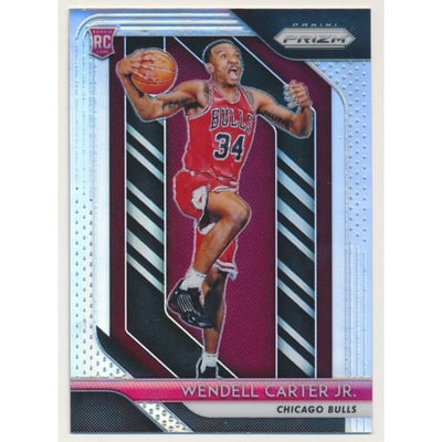 2018-19 Panini Prizm Prizms Silver #80 Wendell Carter Jr.