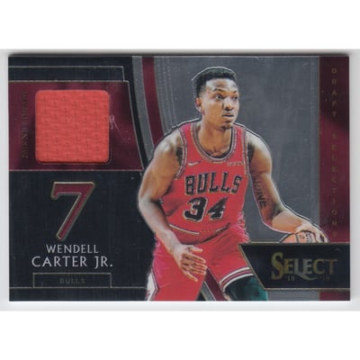 2018-19 Select Draft Selections Memorabilia #6 Wendell Carter Jr.