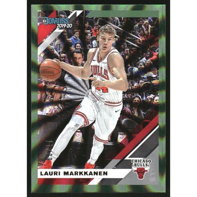2019-20 Donruss Holo Green Laser #35 Lauri Markkanen