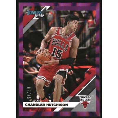2019-20 Donruss Holo Purple Laser #31 Chandler Hutchison