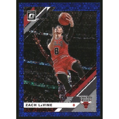 2019-20 Donruss Optic Fast Break Blue #64 Zach LaVine